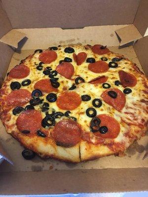 Dominos does Gluten free right! I would highly recommend this crust option. You won't be disappointed.