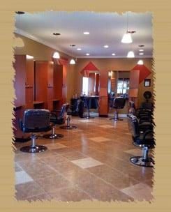 hair stylist stations in hair salon