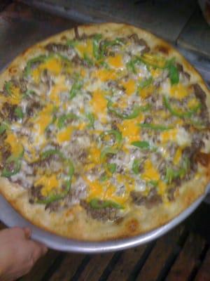 Philly Cheesesteak Pizza