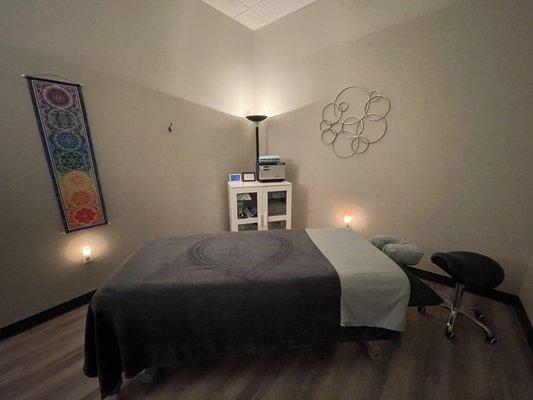 Massage Room One at H2Oasis Float Center & Teahouse.