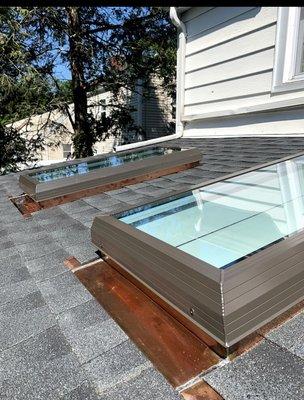 New fixed skylights replaced