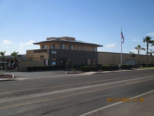 Updated front photo with new flag pole and flag.