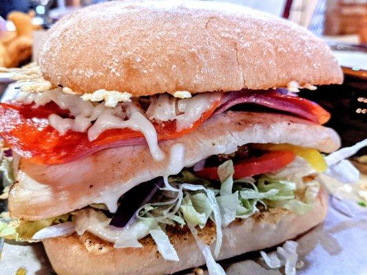 Italian Ciabatta Sandwich. Delicious