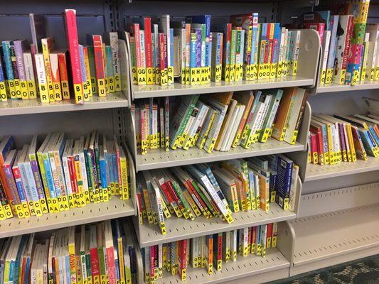 Baby/toddler book section kind of on the small side