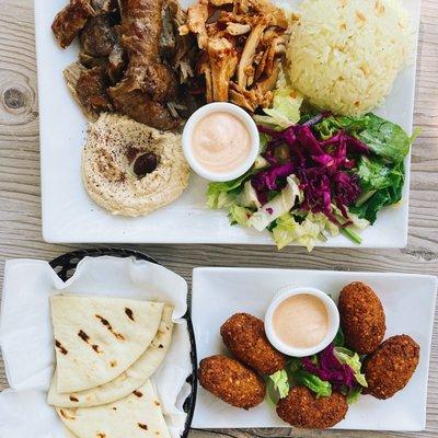 Combo Gyro Plate + Falafel (5)