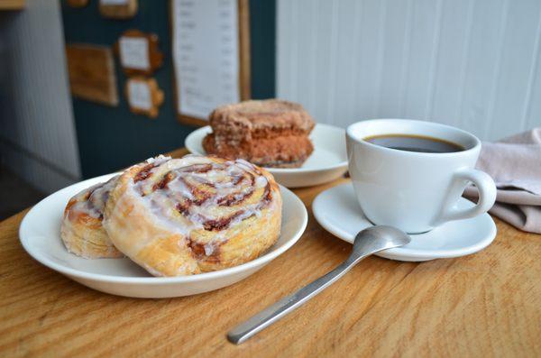 Cinnamon Roll & Coffee