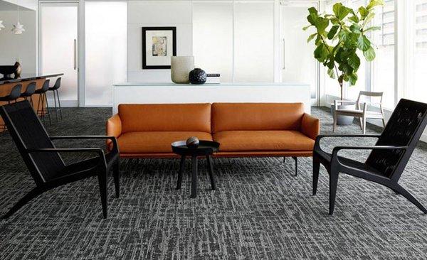 Comfy grey carpet installation for office space