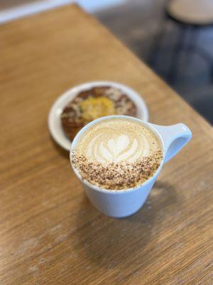 smoked cardomon assam latte and kabocha squash danish