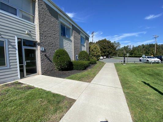 Entrance to the building