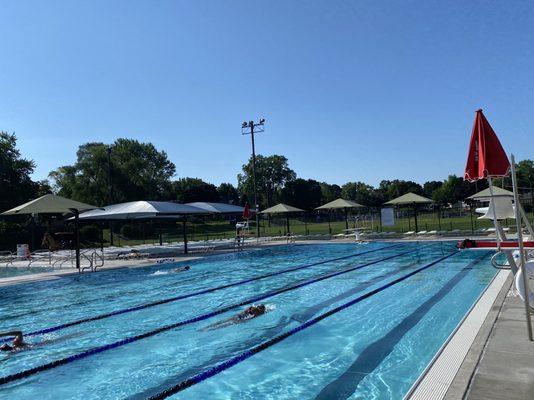 Lap Swimming and Diving Board