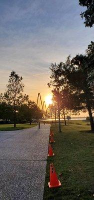 Love the sunset at the Memorial Waterfront Park in Mt. Pleasant, SC. The views were nice.