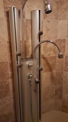 The ridiculous shower!