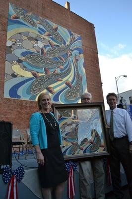 Cool Waters, Mural -- in Waterbury, Connecticut.