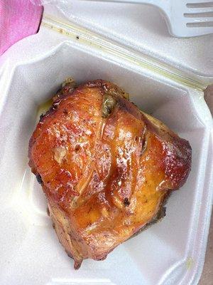 Roasted chicken thigh