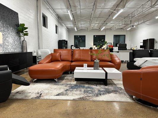 Lucy Sectional and the Mcintosh Coffee Table