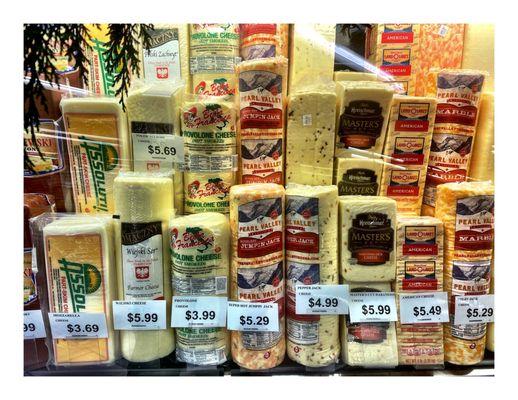 Assorted Cheeses.Montrose Food Mart & Deli. Polish/European Market/Deli Liquors Polish Goods.Fresh Deli Bakery Produce & Grocery.Cool!