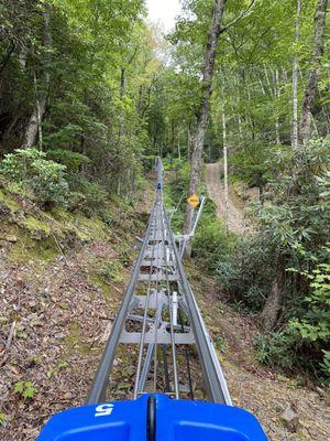 Going to the top of the hill