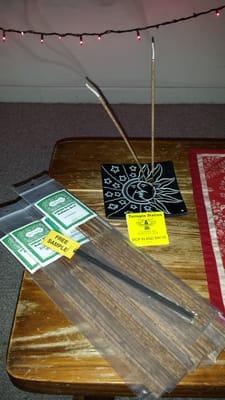 Nice incense and cool holder from Terrapin Station.