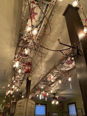 Ceiling in dining room