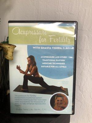 Dr. Shasta made a Chi Kung, Yoga and Acupressure video to enhance fertility for men and woman alike. Purchase at Fairhaven Health.