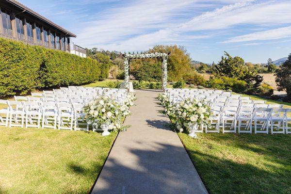 outdoor ceremony site