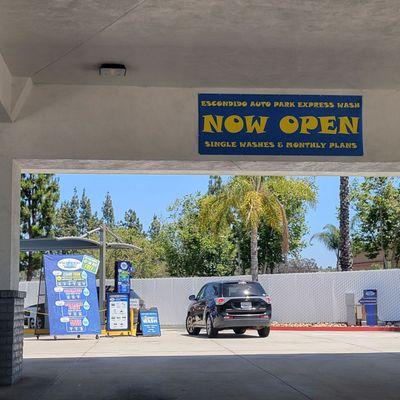 Car wash entrance