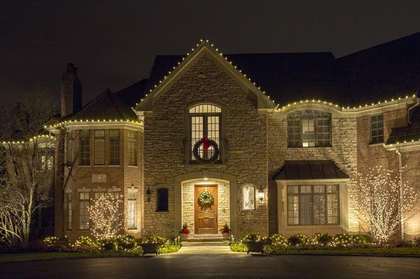 Residential Holiday lighting (photo credit: Linda Oyama Bryan)