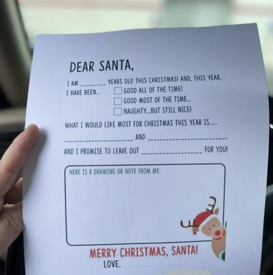 The Santa letter