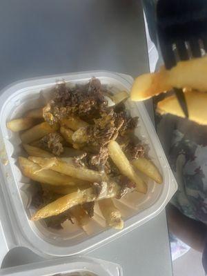 Steak Philly Fries minus onions