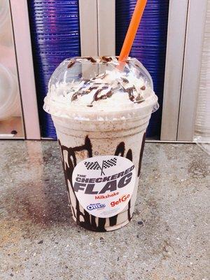 Checkered flag milkshake