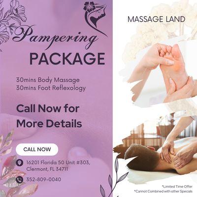 Massage Land
 MM43820
 Call us at 352-809-0040