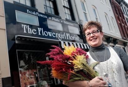 The Flowergirl Florist, Gwen Perdue, in Petersburg, VA, arranged flowers for the Hollywood movie, Ithaca, starring Meg Ryan.