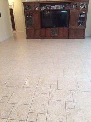 Tile and grout cleaning results