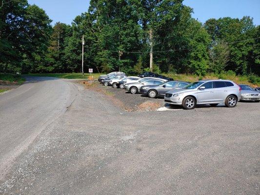 Used Volvo inventory across the road.