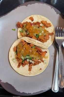 Pastor chicken tacos