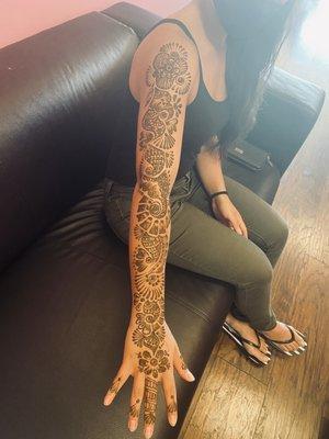 Henna full arm