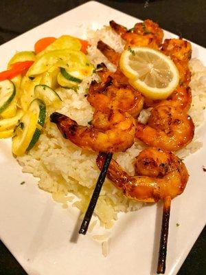 Fire Grilled Shrimp Skewer