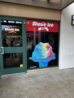 The Shaved Ice Spot store front