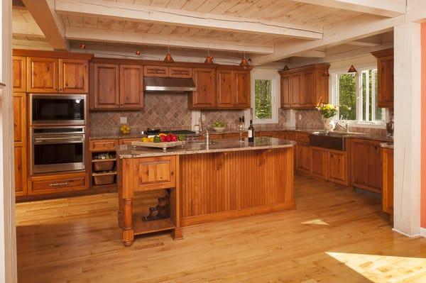 Rose did this kitchen for a client in Weston, CT. It was designed to complement the antique colonial style of the client's home.