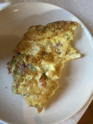 Ordered my veggie omelet