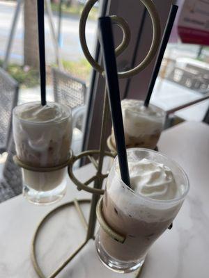 latte flight ... each of our flavors was weak though