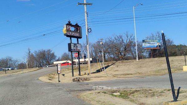 They're building and their sign makes the town look trashy