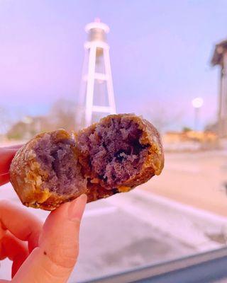 Blueberry cake donut