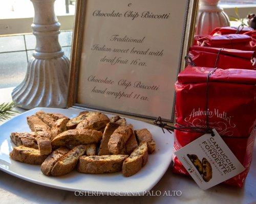 Holiday Biscotti availible through the holidays.