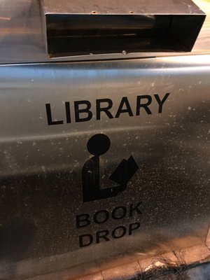 Convenient Book Drop in front