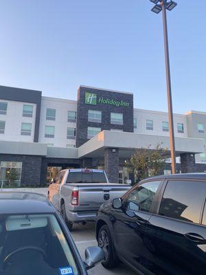 View Of Hotel and Parking Lot