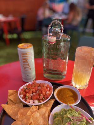 Chips and salsa, Paloma and Colimita