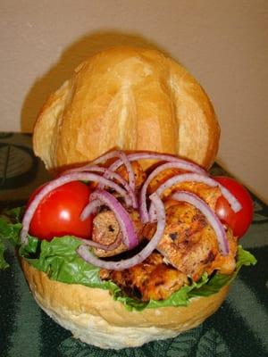 BBQ in a bread bowl