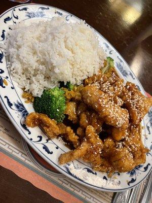 Sesame chicken.