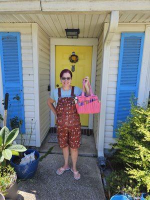 More Duluth overalls! This was my first day of school photo! Ready for Ceramics class